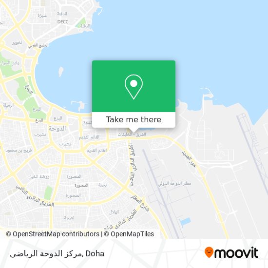 مركز الدوحة الرياضي map