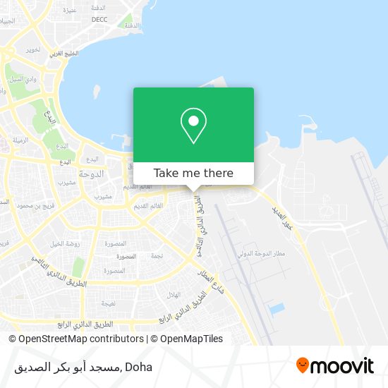 مسجد أبو بكر الصديق map