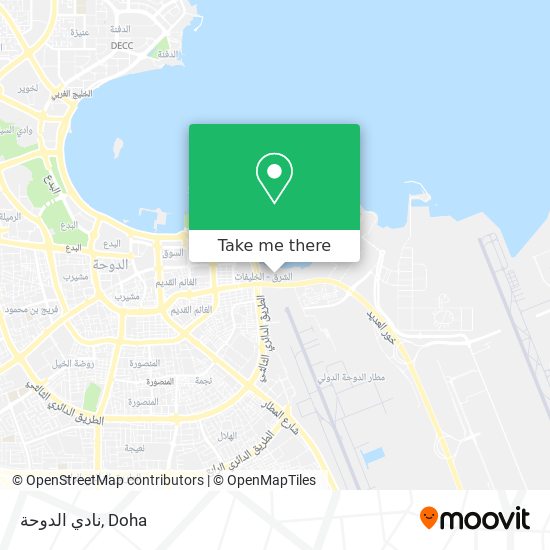 نادي الدوحة map