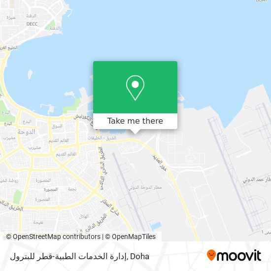 إدارة الخدمات الطبية-قطر للبترول map
