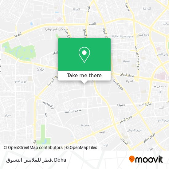 قطر للملابس التسوق map