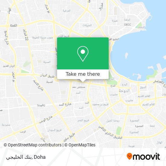 بنك الخليجي map