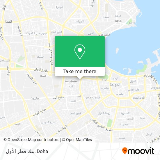 بنك قطر الأول map