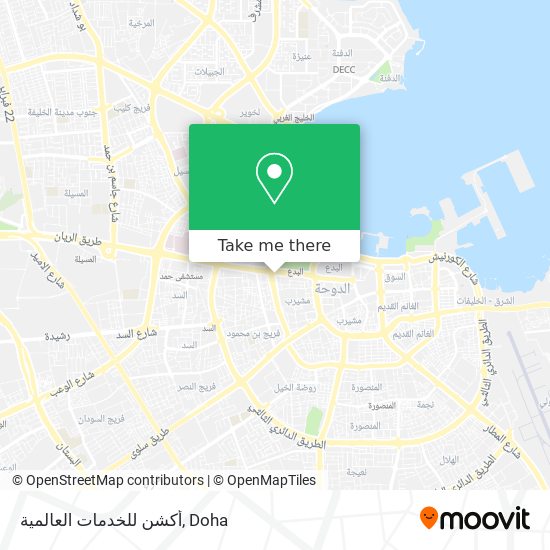 أكشن للخدمات العالمية map