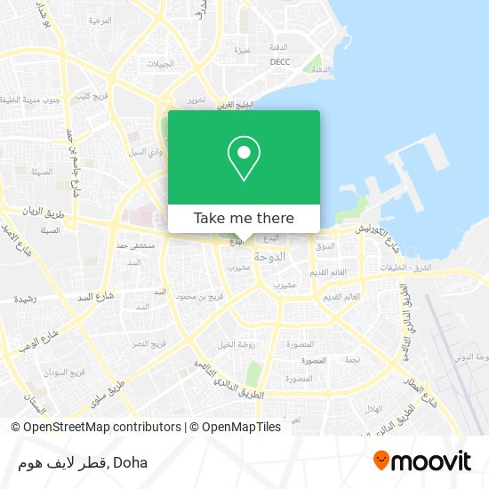 قطر لايف هوم map