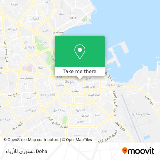 تشوري للأزياء map