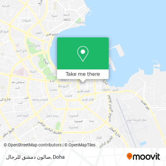 صالون دمشق للرجال map