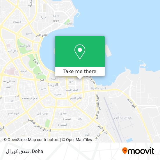 فندق كورال map