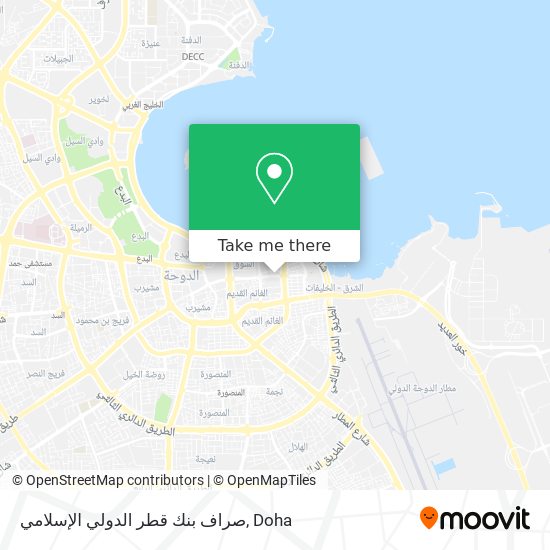 صراف بنك قطر الدولي الإسلامي map