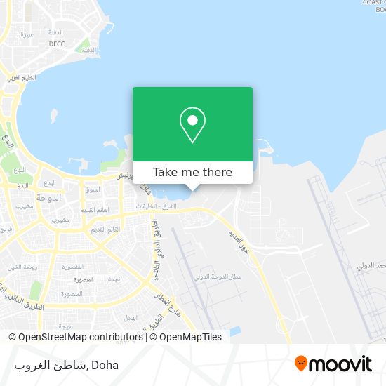 شاطئ الغروب map