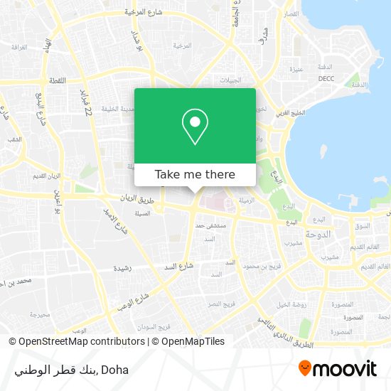 بنك قطر الوطني map