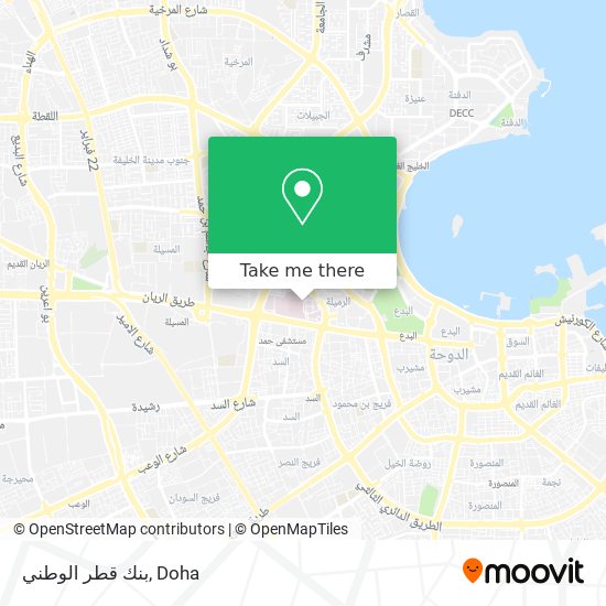 بنك قطر الوطني map