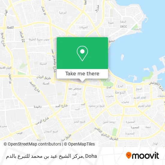 مركز الشيخ عيد بن محمد للتبرع بالدم map