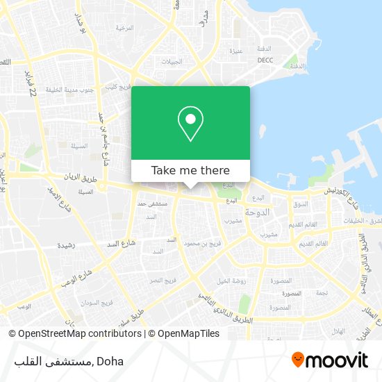 مستشفى القلب map