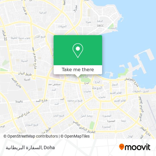 السفارة البريطانية map