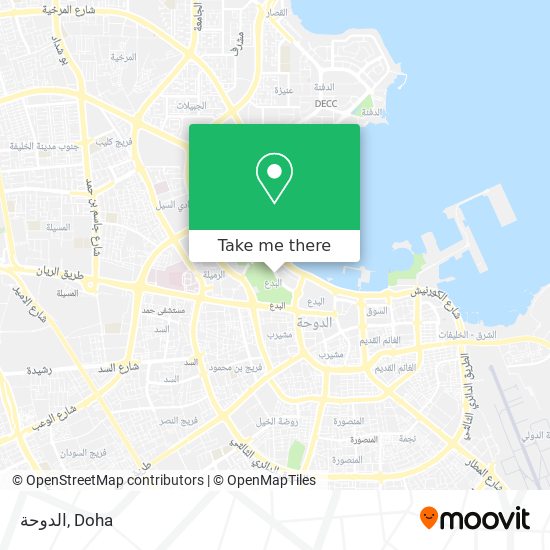 الدوحة map