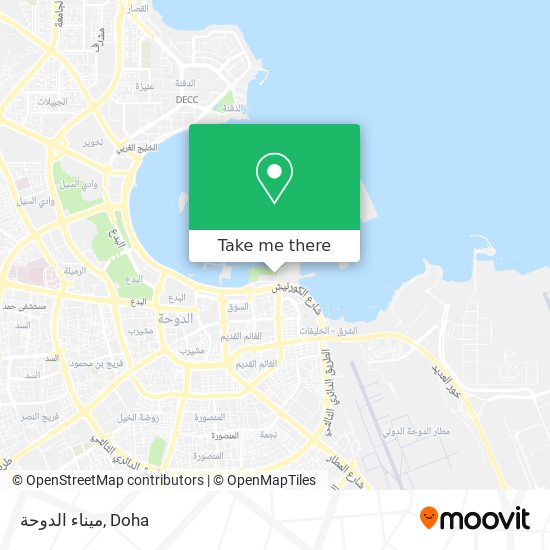 ميناء الدوحة map