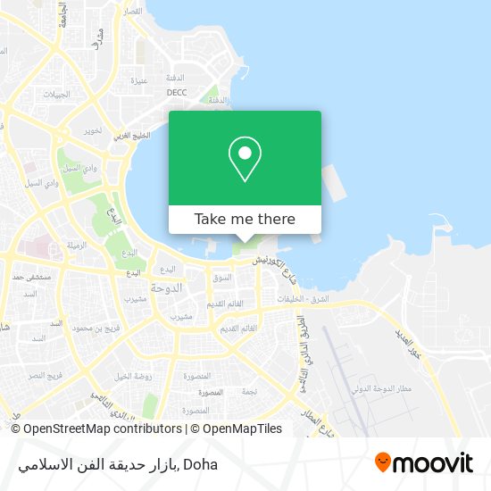 بازار حديقة الفن الاسلامي map