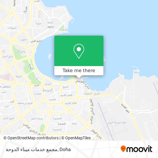 مجمع خدمات ميناء الدوحة map