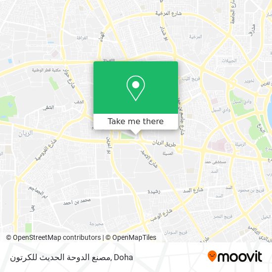 مصنع الدوحة الحديث للكرتون map