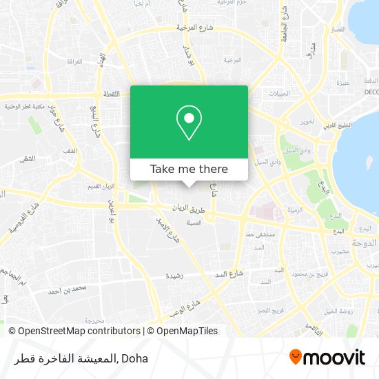 المعيشة الفاخرة قطر map