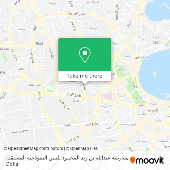 مدرسة عبدالله بن زيد المحمود للبنين النموذجية المستقلة map