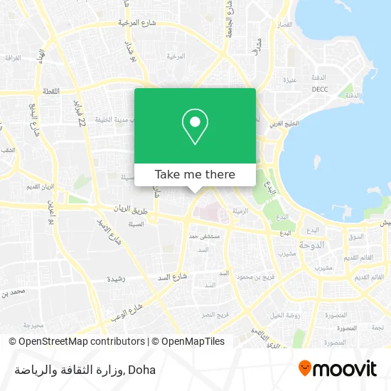 وزارة الثقافة والرياضة map