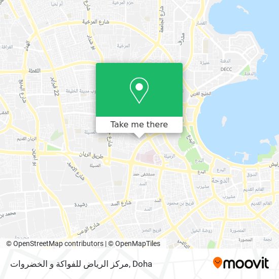مركز الرياض للفواكة و الخضروات map