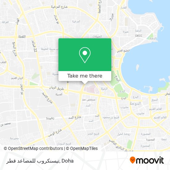 تيسنكروب للمصاعد قطر map