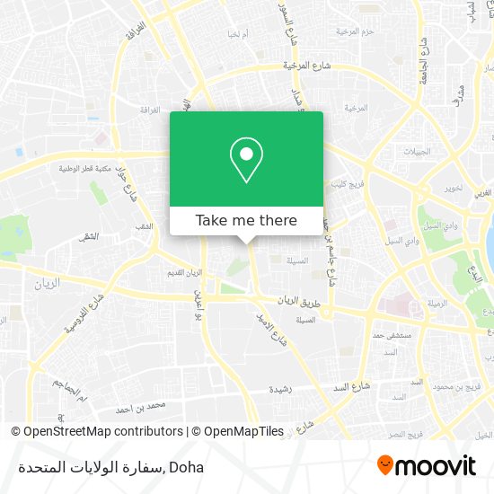 سفارة الولايات المتحدة map