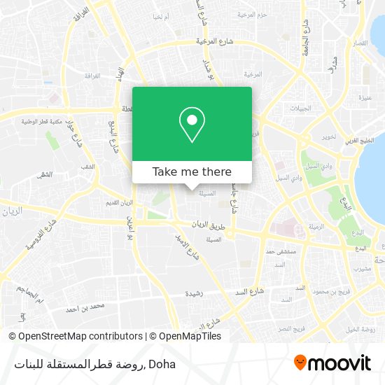 روضة قطرالمستقلة للبنات map