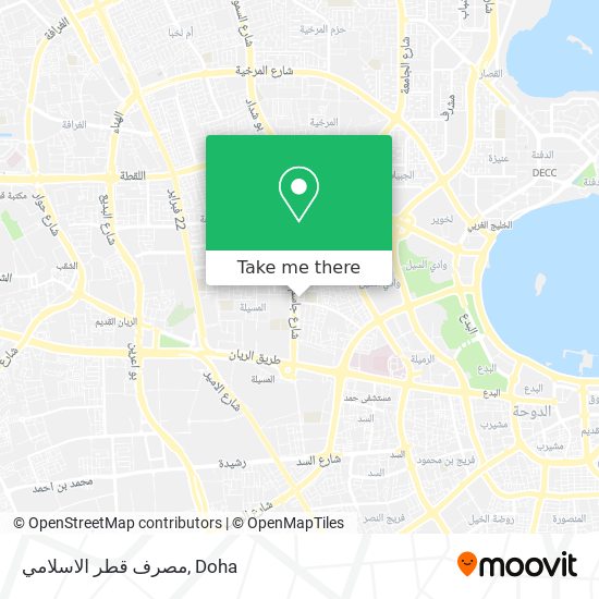 مصرف قطر الاسلامي map