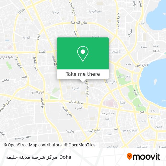 مركز شرطة مدينة خليفة map