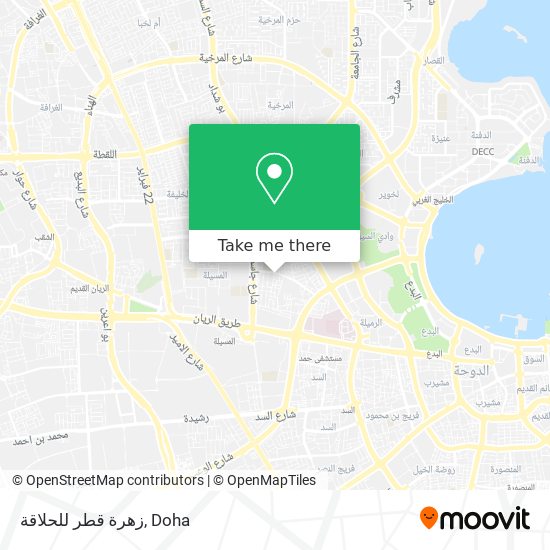 زهرة قطر للحلاقة map