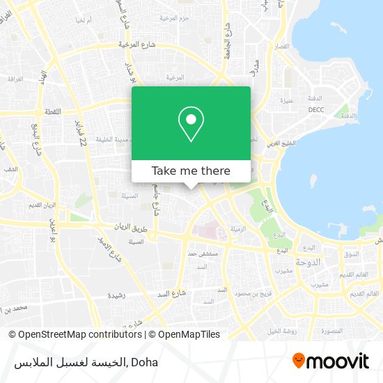 الخيسة لغسبل الملابس map