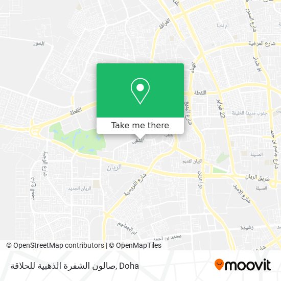 صالون الشفرة الذهبية للحلاقة map