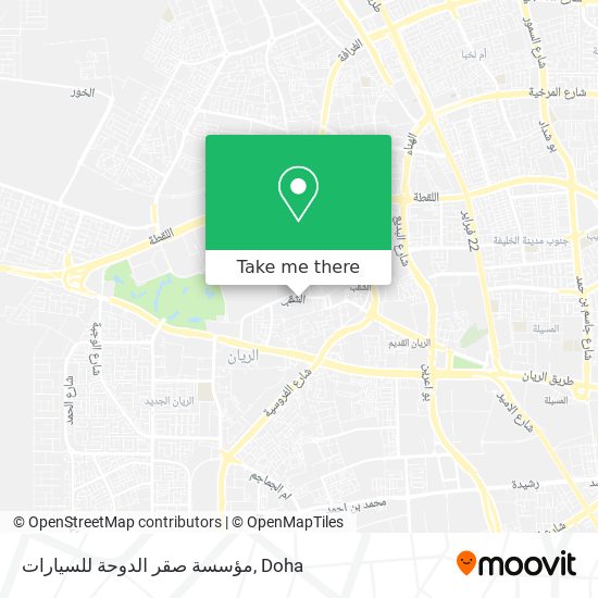 مؤسسة صقر الدوحة للسيارات map