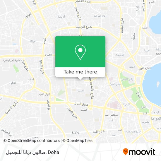 صالون ديانا للتجميل map