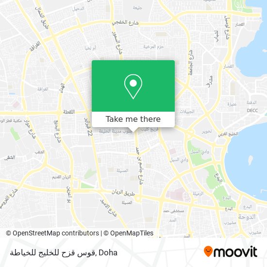 قوس قزح للخليج للخياطة map