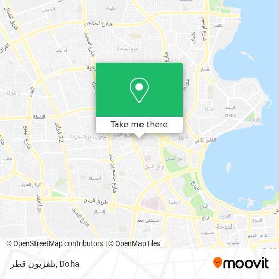 تلفزيون قطر map