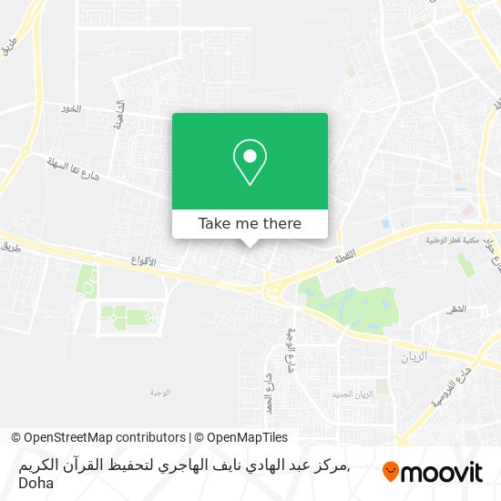 مركز عبد الهادي نايف الهاجري لتحفيظ القرآن الكريم map