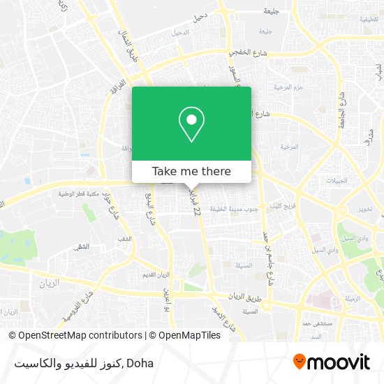 كنوز للفيديو والكاسيت map