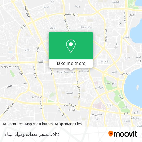 متجر معدات ومواد البناء map