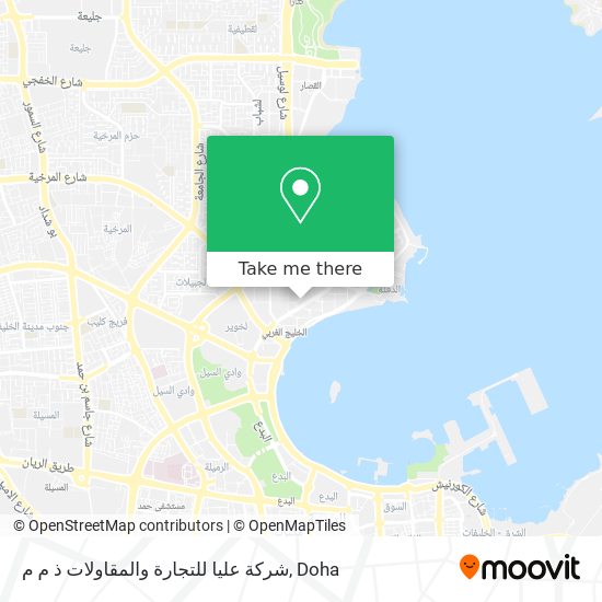 شركة عليا للتجارة والمقاولات ذ م م map