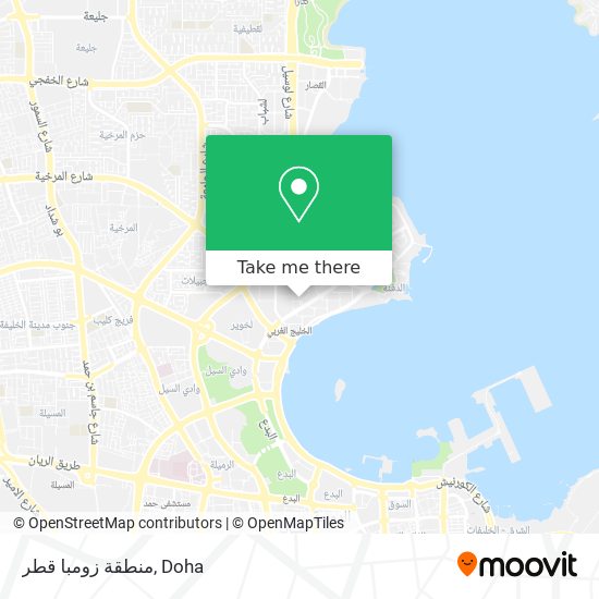 منطقة زومبا قطر map
