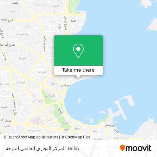 المركز التجاري العالمي الدوحة map