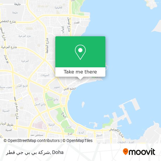 شركة بي بي جي قطر map