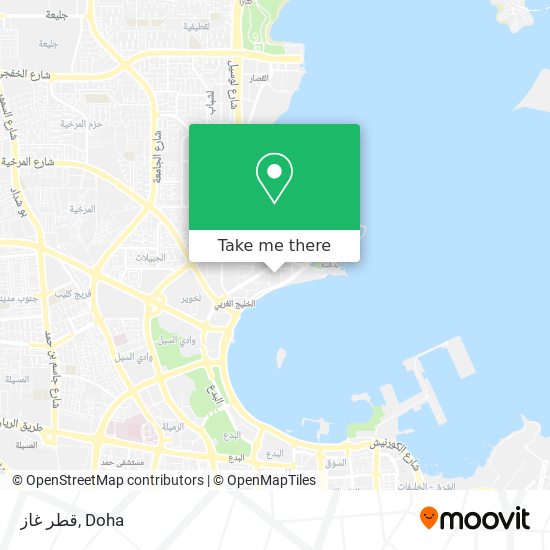 قطر غاز map