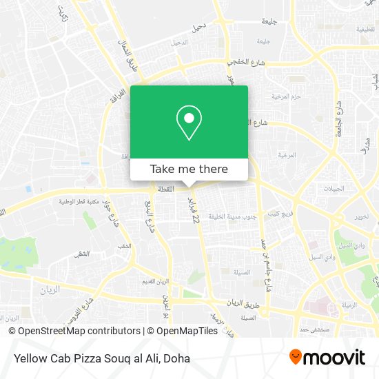 Yellow Cab Pizza Souq al Ali map