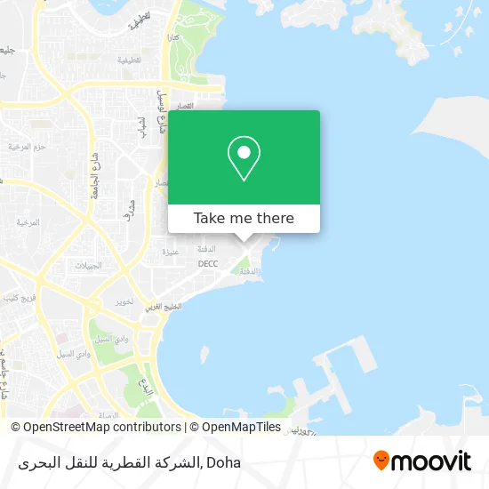 الشركة القطرية للنقل البحرى map